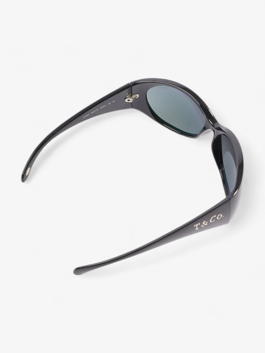 Tiffany and Co Wraparound Sunglasses  Black Acetate 120mm Image 7
