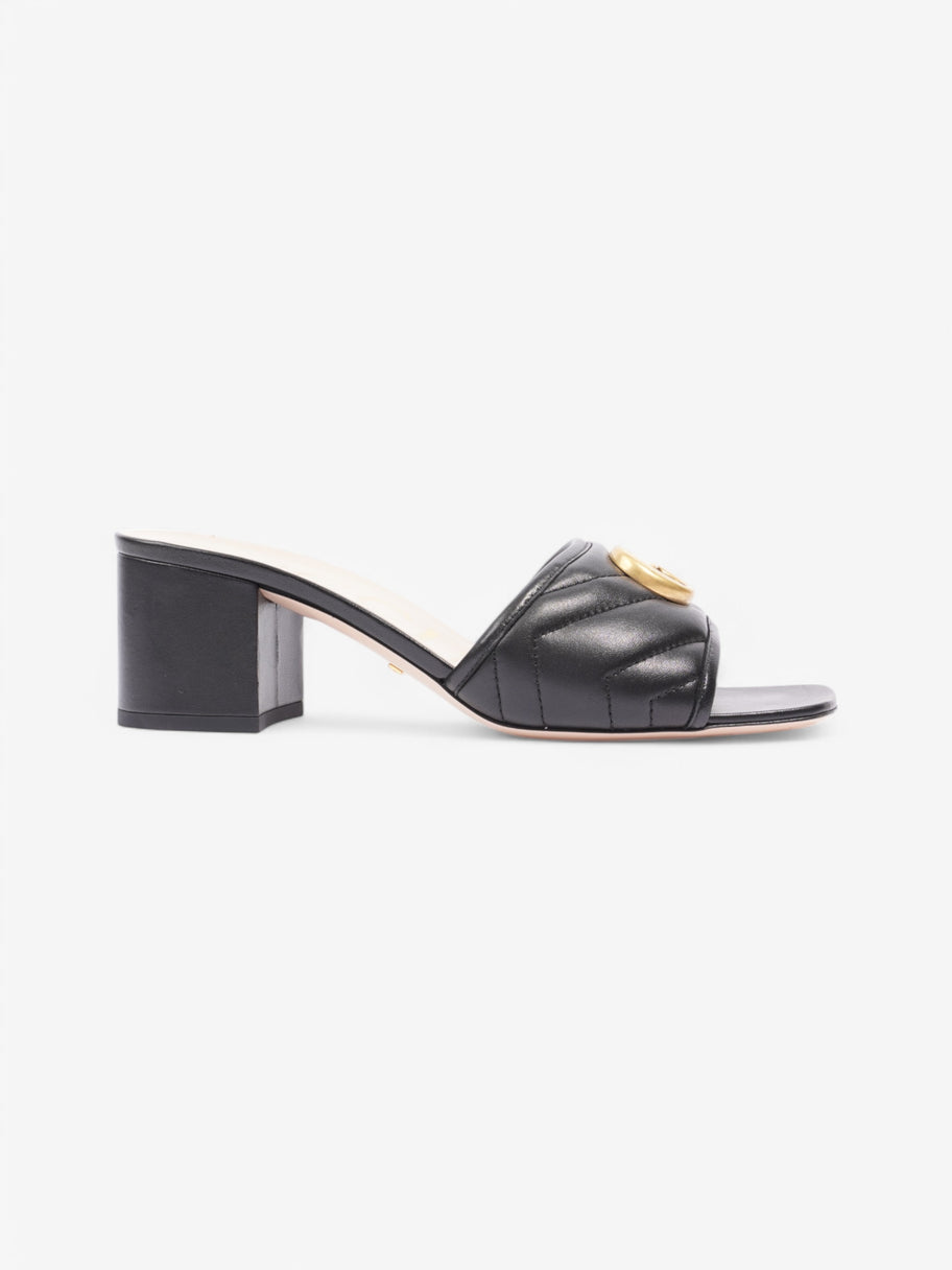 Gucci GG Marmont Sandals 55 Black Leather EU 38 UK 5 Image 1