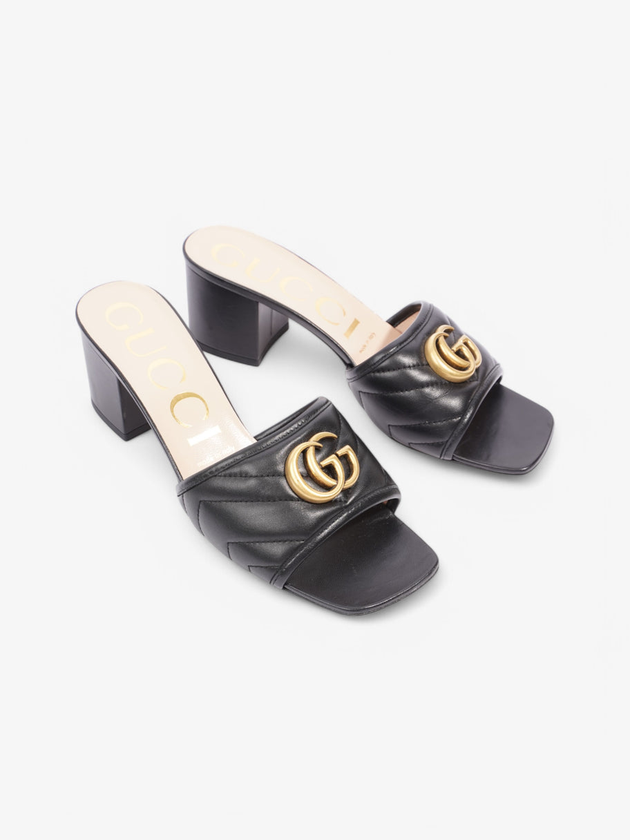 Gucci GG Marmont Sandals 55 Black Leather EU 38 UK 5 Image 2