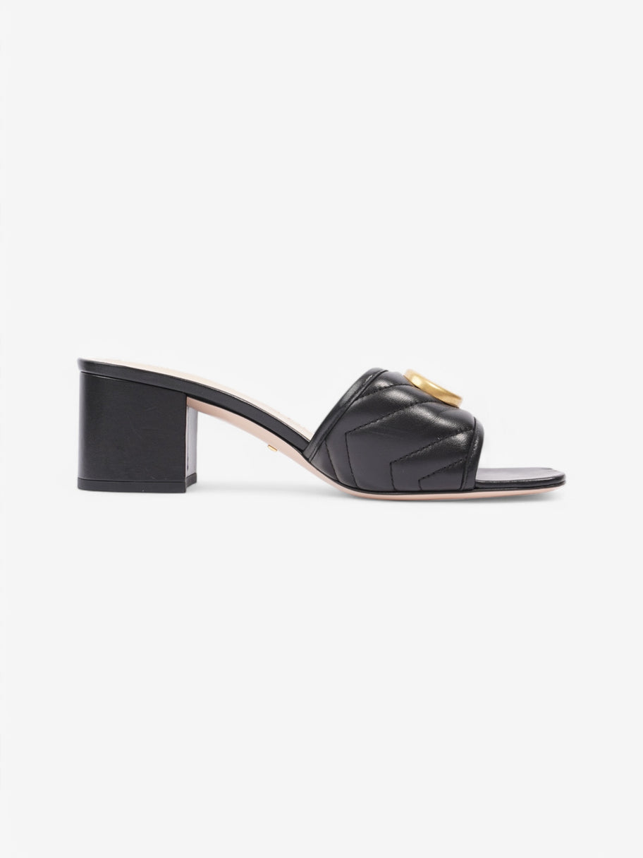 Gucci GG Marmont Sandals 55 Black Leather EU 38 UK 5 Image 4
