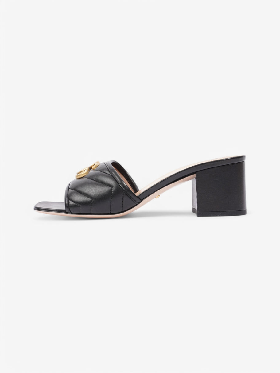 Gucci GG Marmont Sandals 55 Black Leather EU 38 UK 5 Image 5