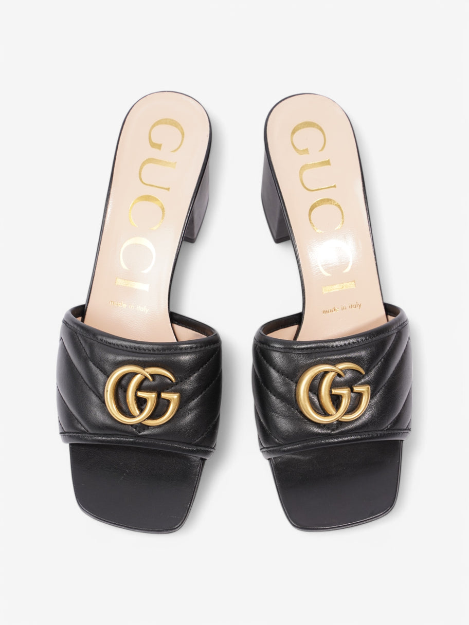 Gucci GG Marmont Sandals 55 Black Leather EU 38 UK 5 Image 8