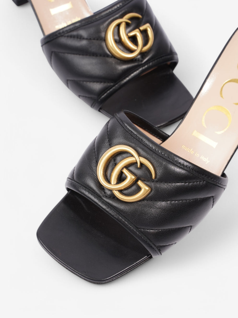 Gucci GG Marmont Sandals 55 Black Leather EU 38 UK 5 Image 9