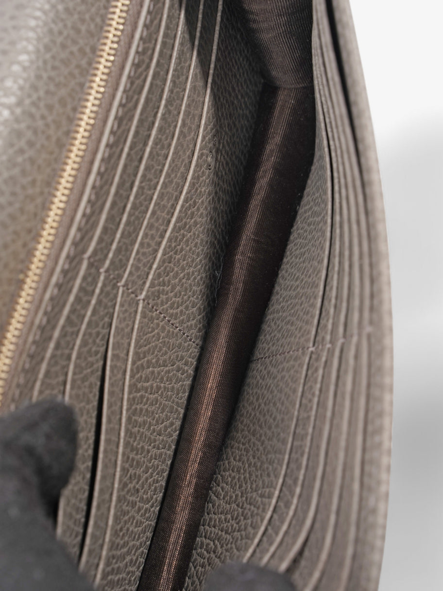 Gucci Interlocking GG Shoulder Bag Grey Leather Image 8