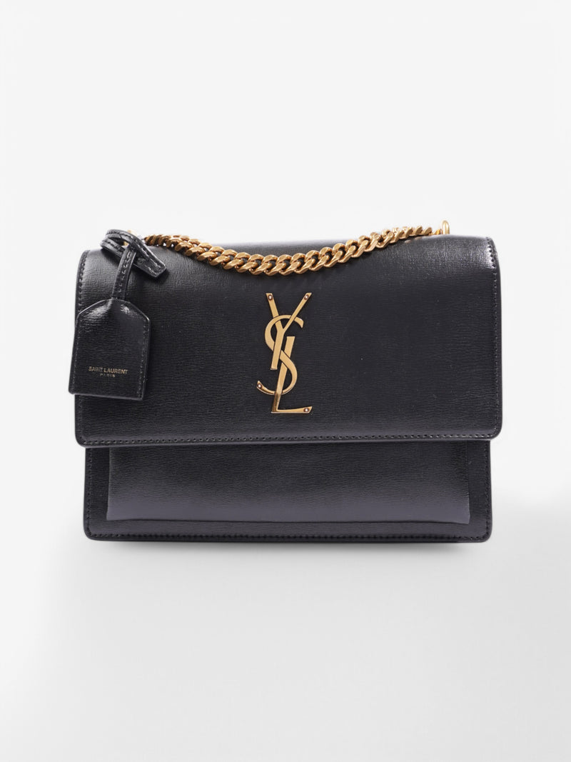  Saint Laurent Sunset Black Leather Medium