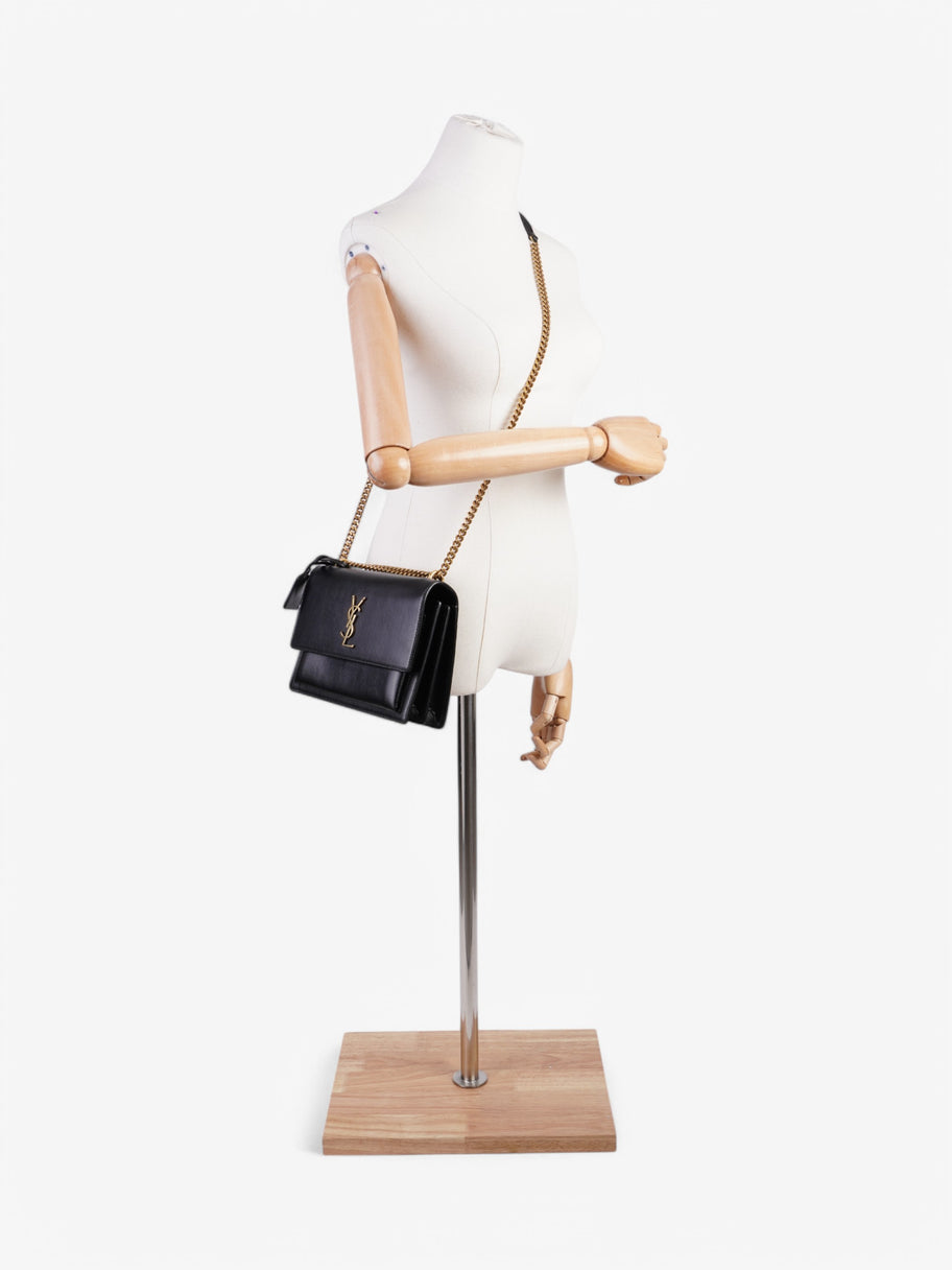 Saint Laurent Sunset Black Leather Medium Image 2