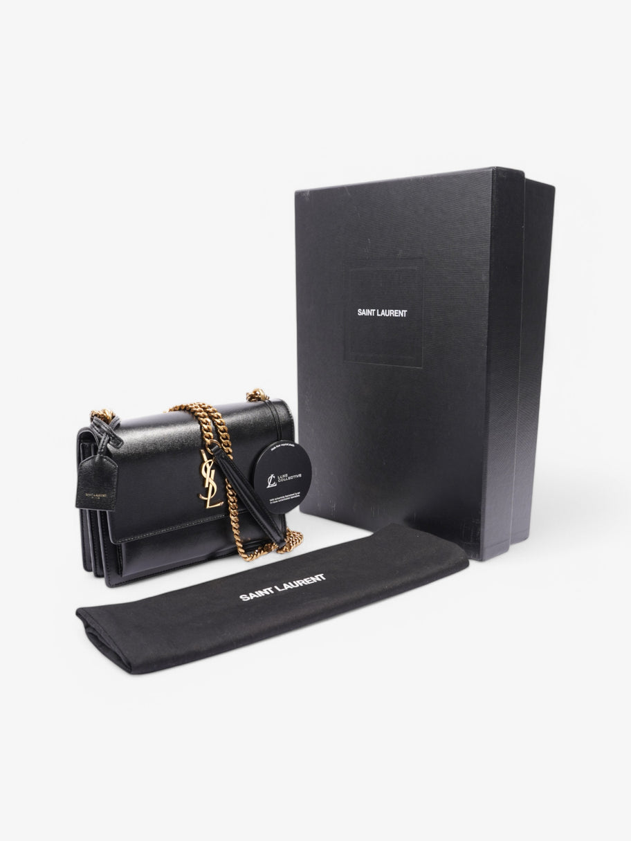 Saint Laurent Sunset Black Leather Medium Image 9