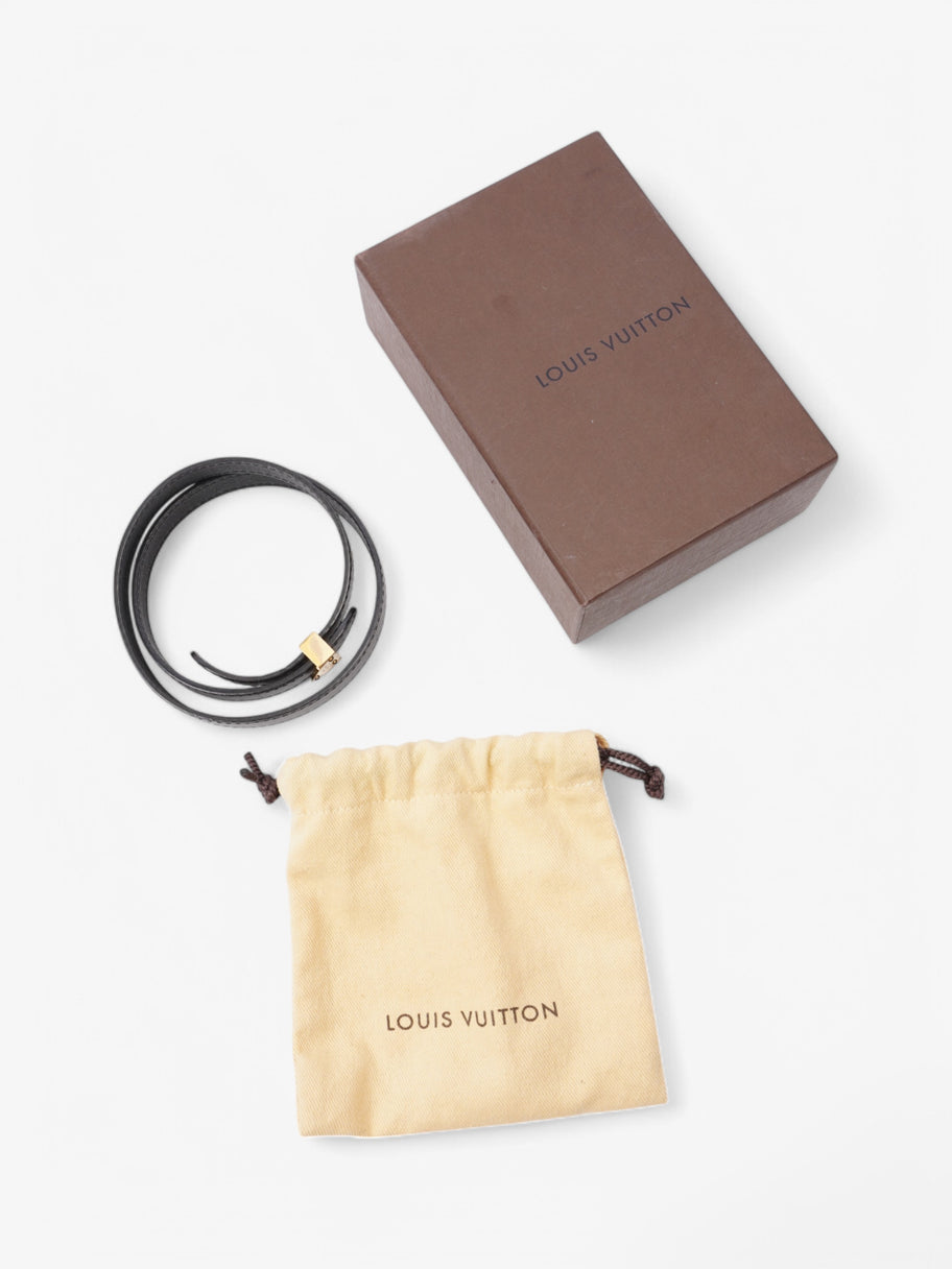 Louis Vuitton Wrap Bracelet Black Leather Image 5