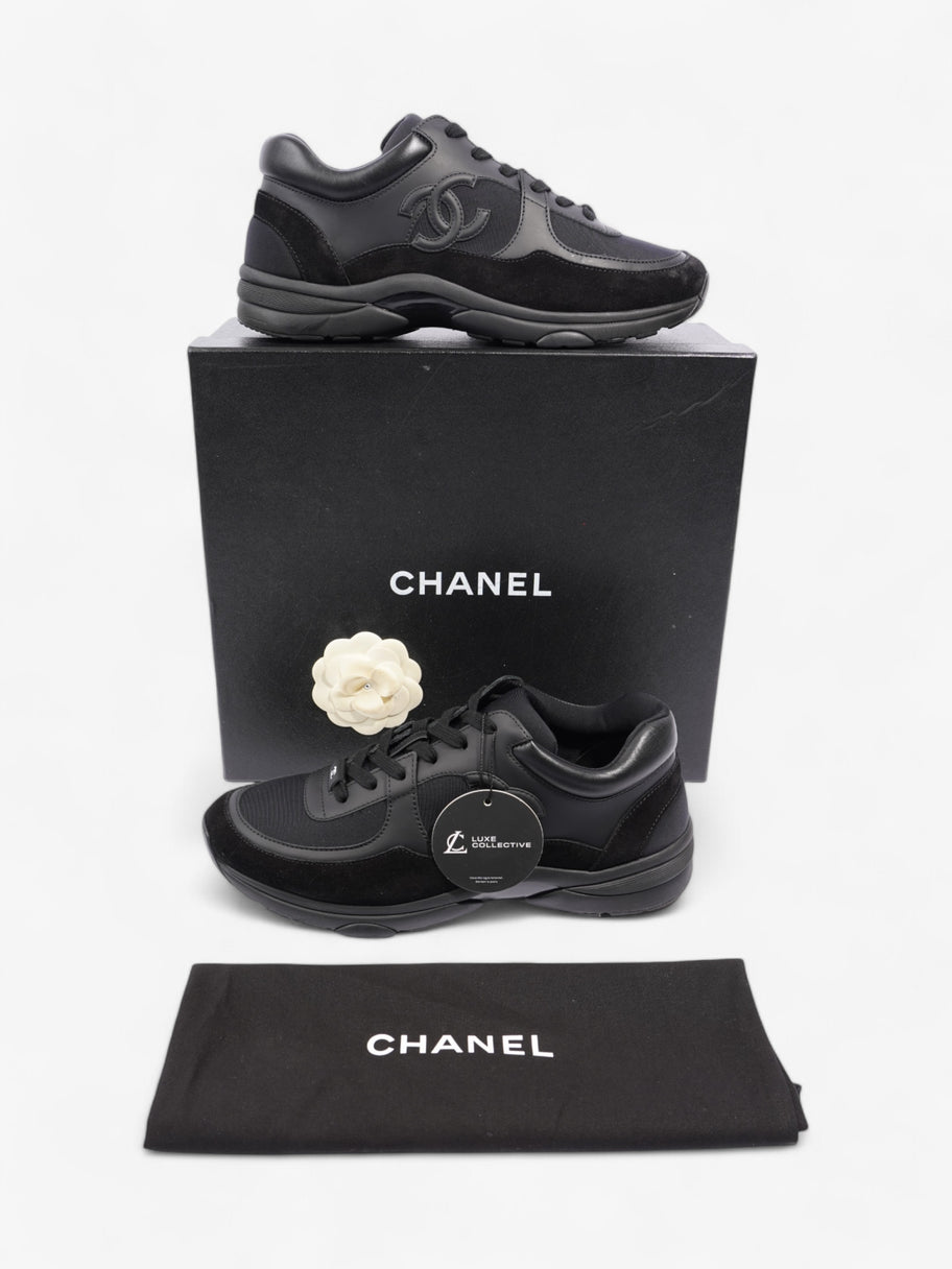 Chanel CC Logo Sneakers Black Suede EU 41 UK 7 Image 10