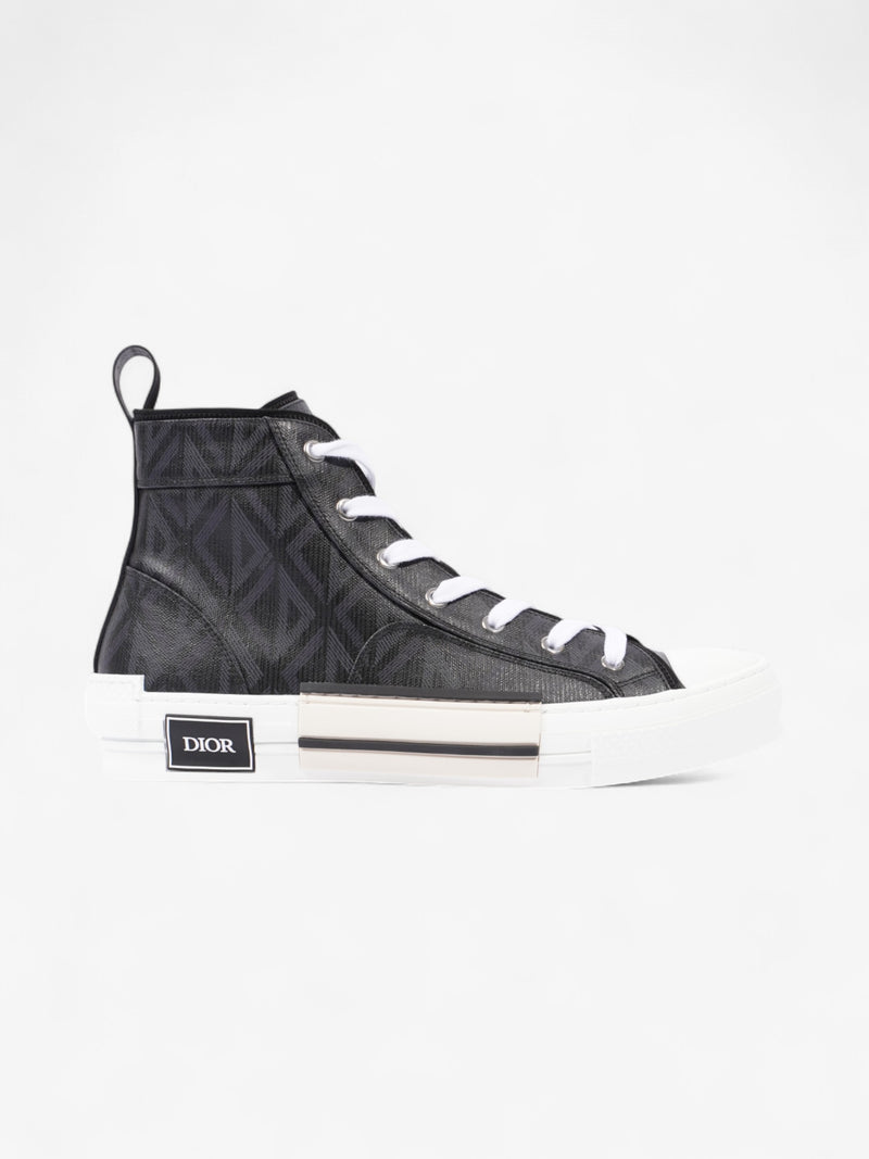  Christian Dior B23 High-tops Black / White Coated Canvas EU 42.5 UK 8.5
