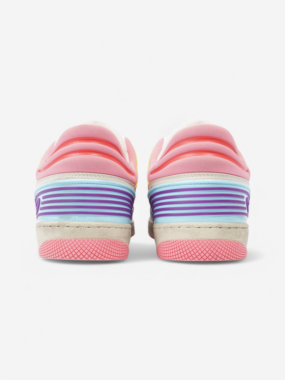 Gucci Basket Sneakers Pink / Light Blue / White Leather EU 39.5 UK 6.5 Image 6
