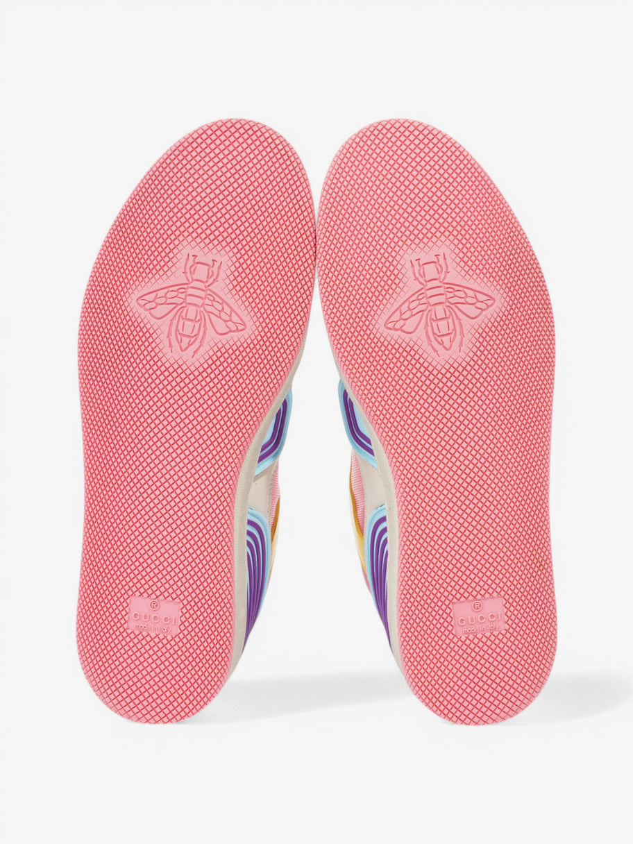 Gucci Basket Sneakers Pink / Light Blue / White Leather EU 39.5 UK 6.5 Image 7