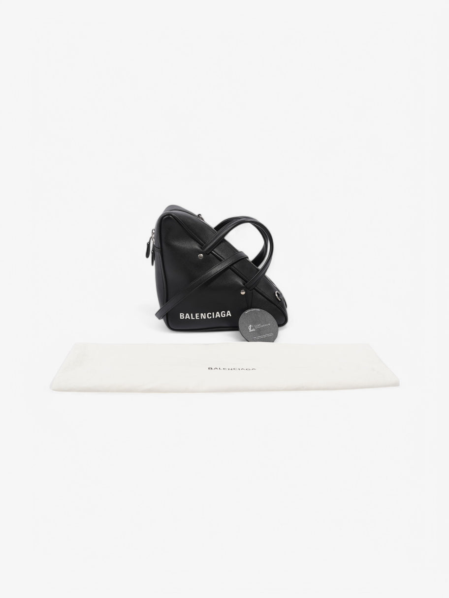 Balenciaga Triangle Bag Black / White Leather Image 8