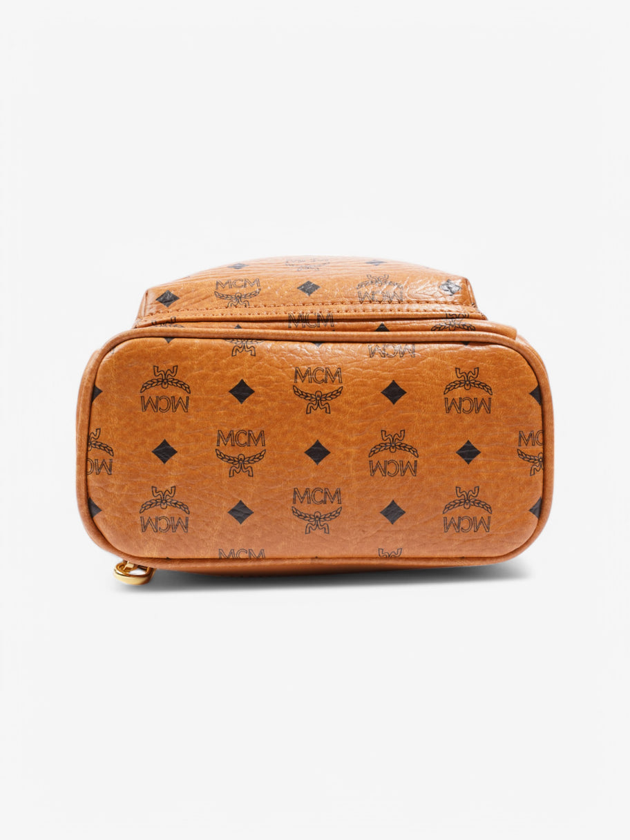 MCM Stark Mini Backpack Tan Leather Image 6