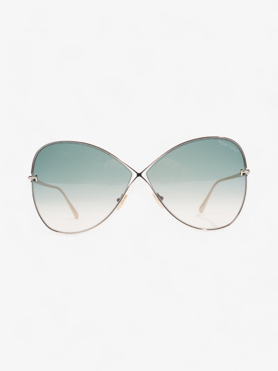 Tom Ford Nickie Sunglasses Light Gold Acetate 135mm Image 1