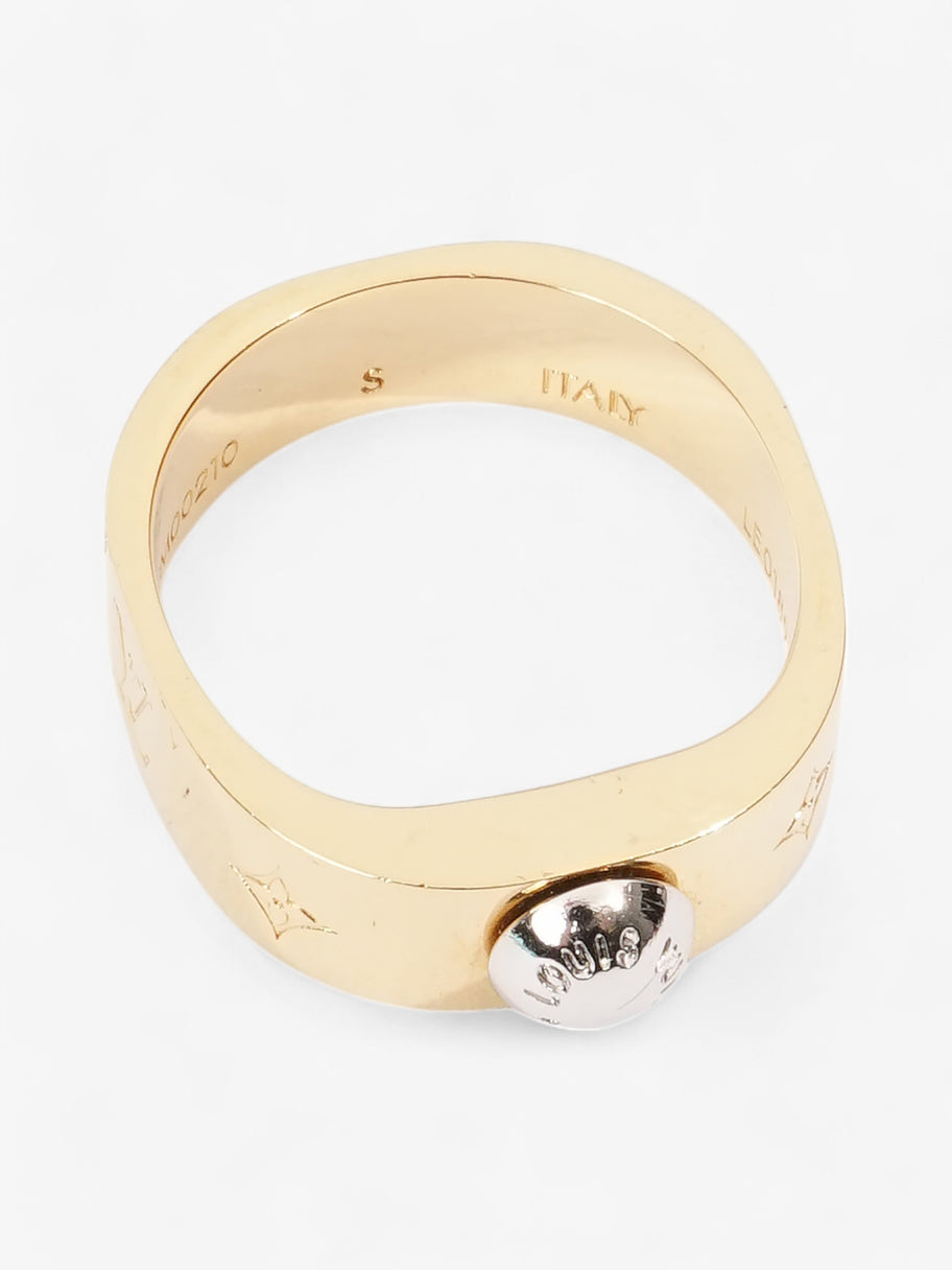 Louis Vuitton Nanogram Ring Gold / Silver Base Metal Small (Circumference - 52mm) Image 2