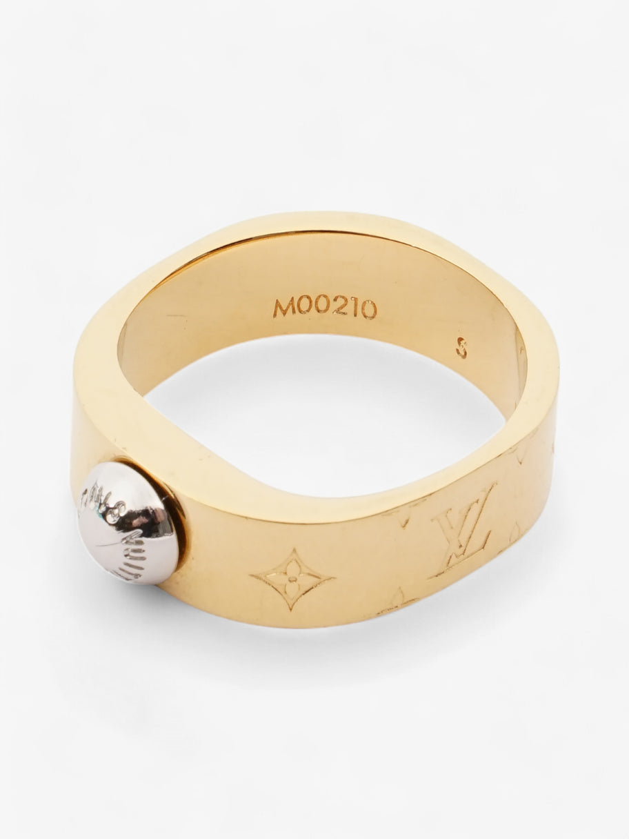 Louis Vuitton Nanogram Ring Gold / Silver Base Metal Small (Circumference - 52mm) Image 4