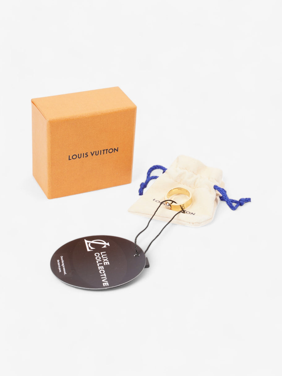 Louis Vuitton Nanogram Ring Gold / Silver Base Metal Small (Circumference - 52mm) Image 5