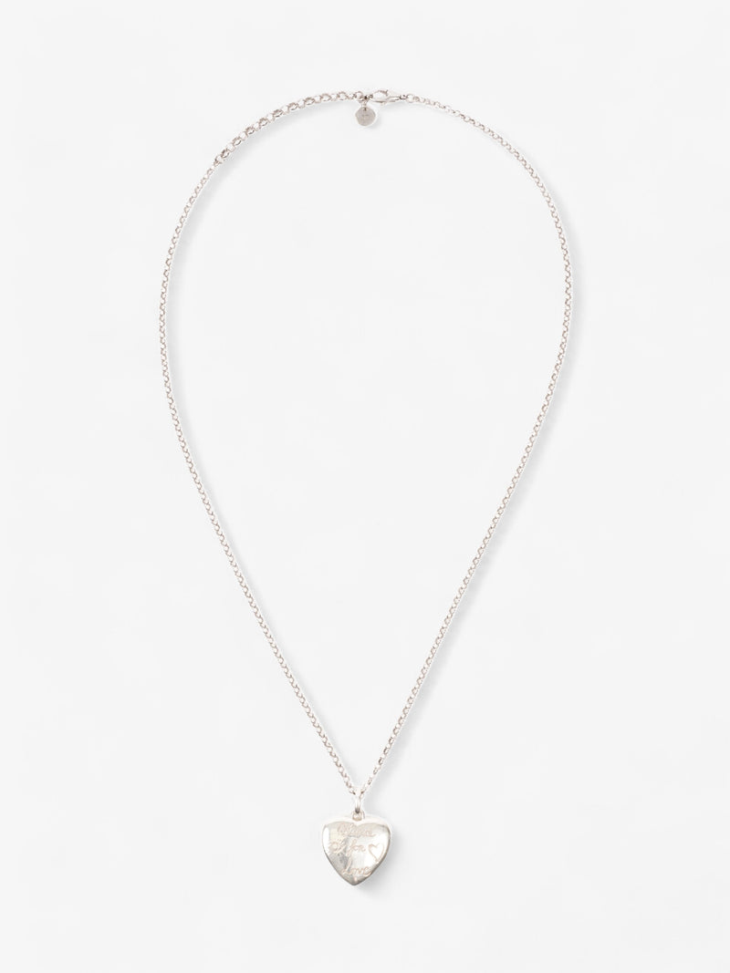  Gucci Blind For Love Necklace Silver Silver Sterling