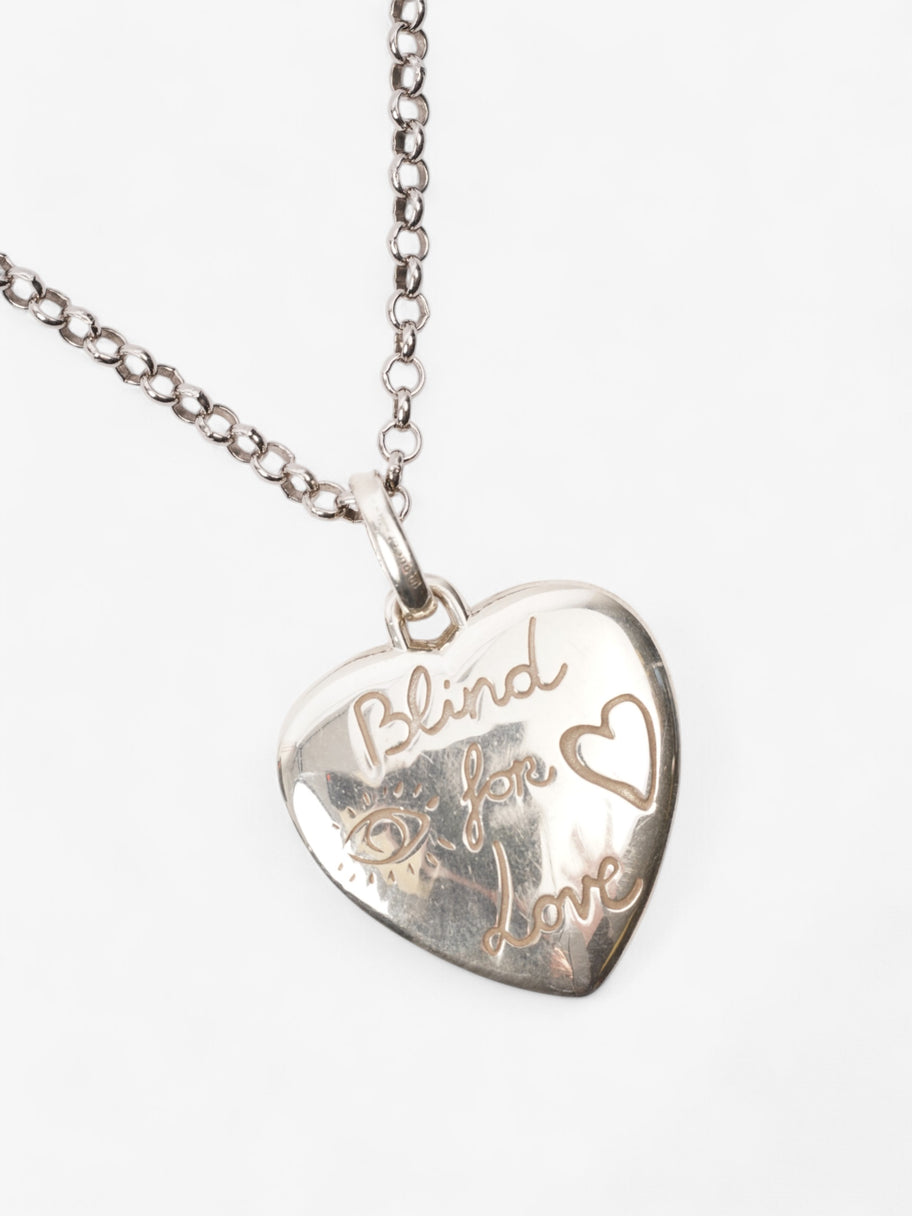 Gucci Blind For Love Necklace Silver Silver Sterling Image 4