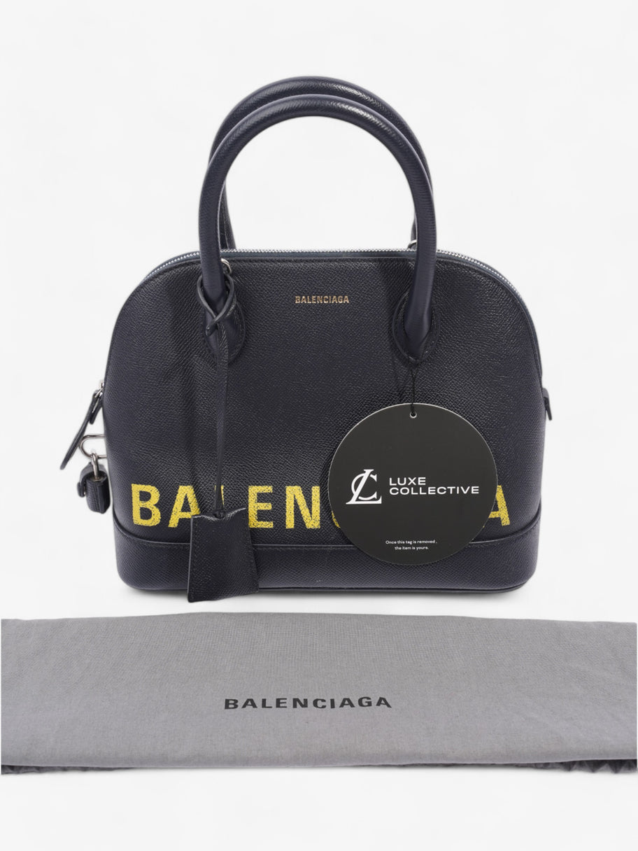 Balenciaga Ville top handle bag Navy Blue / Yellow Leather Small Image 10