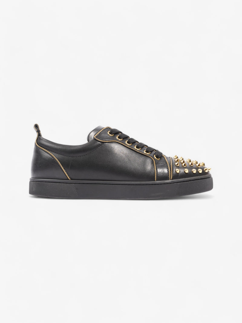  Christian Louboutin Rush Spike Sneakers Black / Gold Leather EU 39 UK 6
