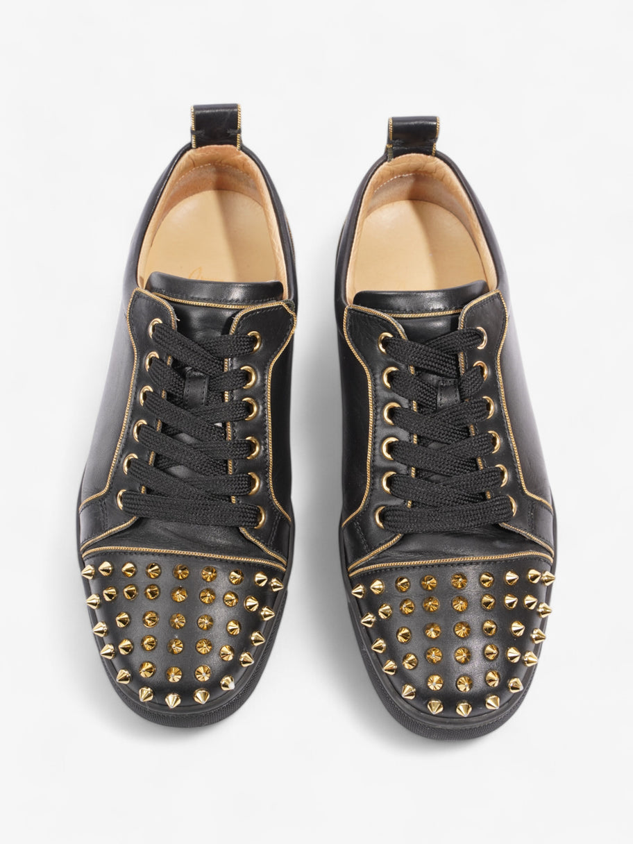 Christian Louboutin Rush Spike Sneakers Black / Gold Leather EU 39 UK 6 Image 8