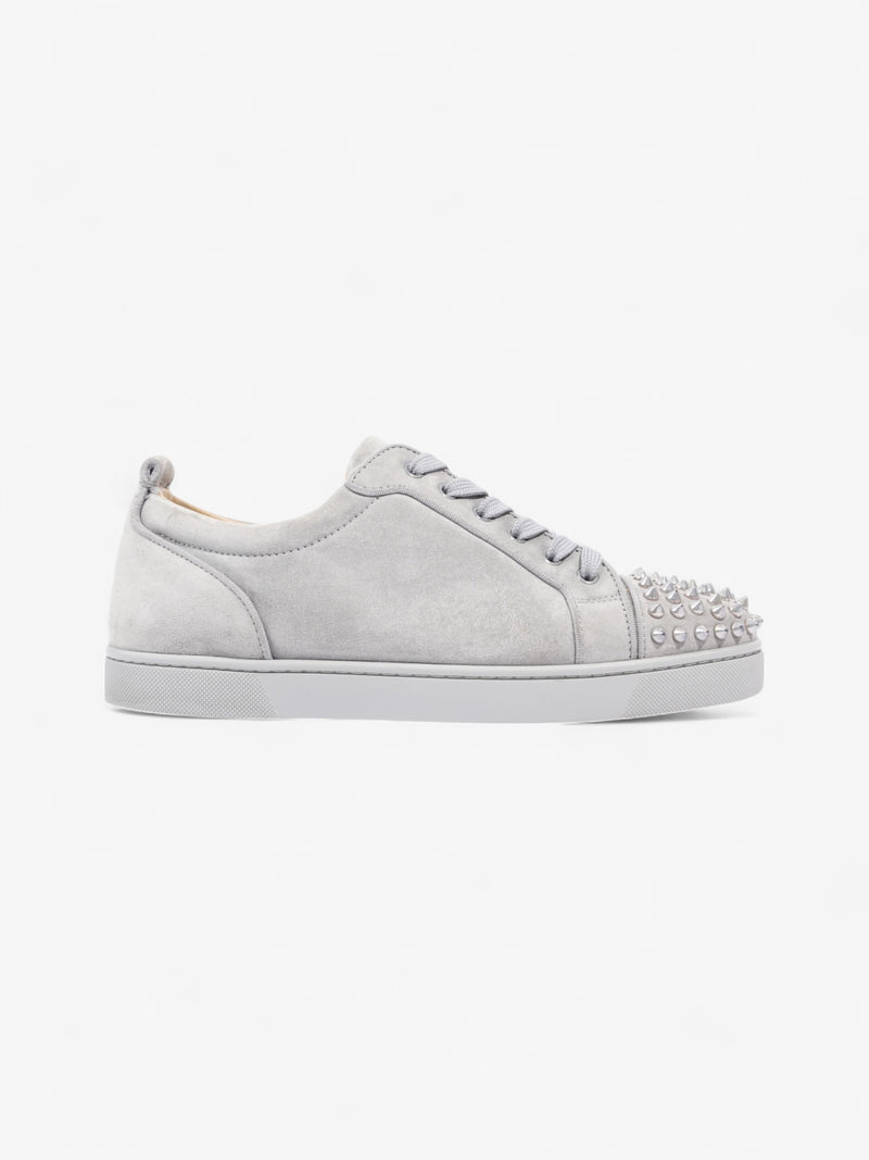  Christian Louboutin Louis Junior Spikes Blue Grey Suede EU 41 UK 7