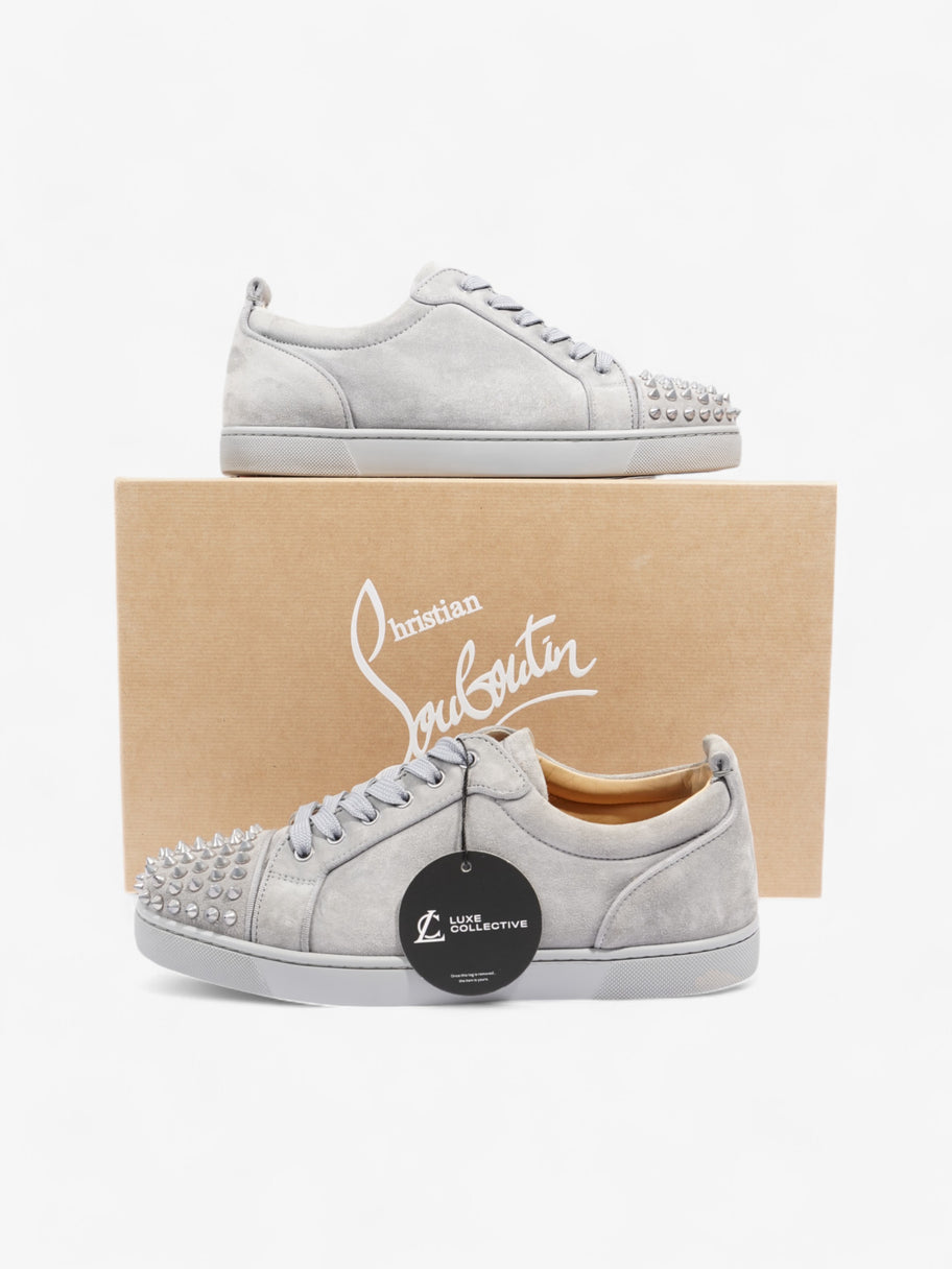 Christian Louboutin Louis Junior Spikes Blue Grey Suede EU 41 UK 7 Image 10