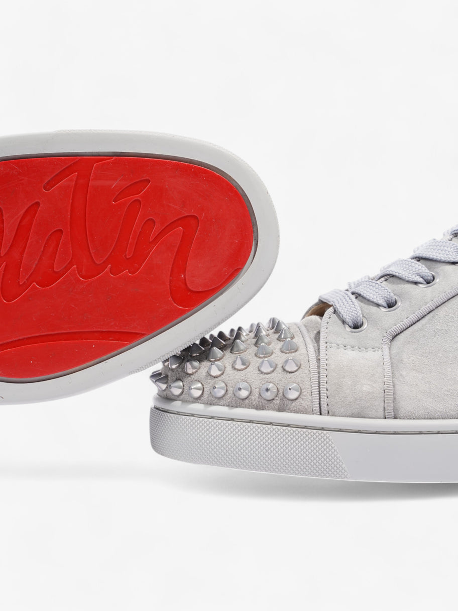 Christian Louboutin Louis Junior Spikes Blue Grey Suede EU 41 UK 7 Image 9