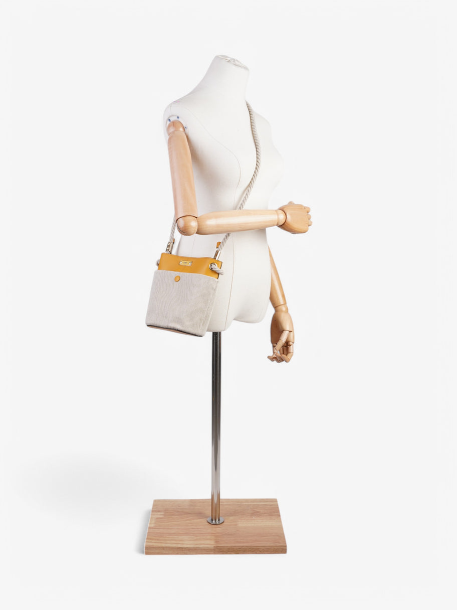 Chloe Bucket Bag Beige  / Yellow Canvas Image 2