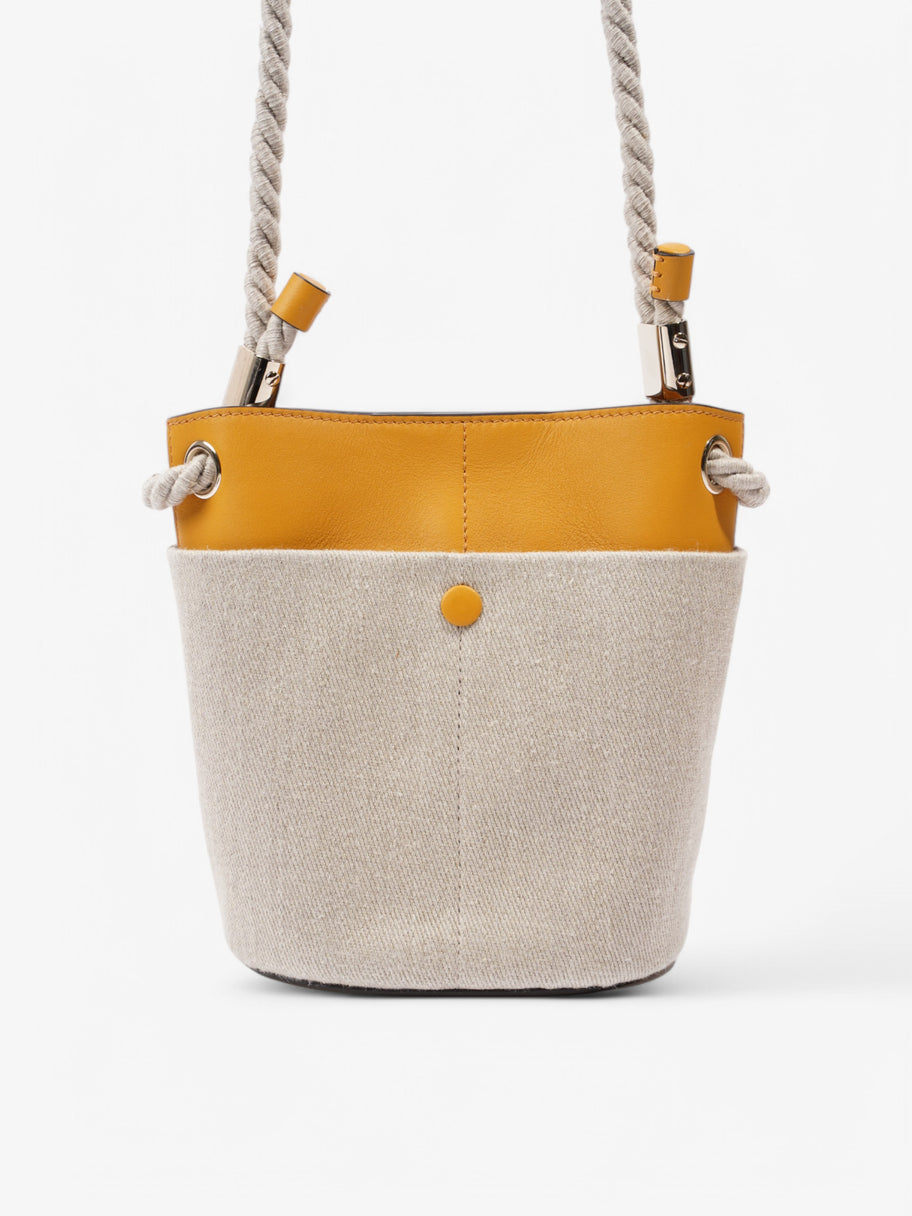 Chloe Bucket Bag Beige  / Yellow Canvas Image 4