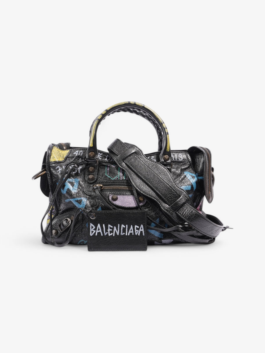 Balenciaga Graffiti City Classic  Black / Multicolour Leather 11.8 x 7.9 x 3.9 Image 1