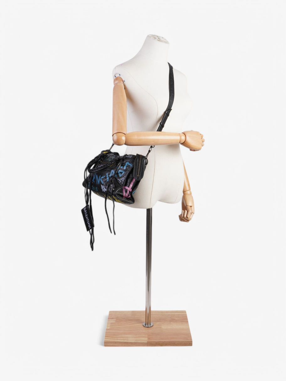 Balenciaga Graffiti City Classic  Black / Multicolour Leather 11.8 x 7.9 x 3.9 Image 11