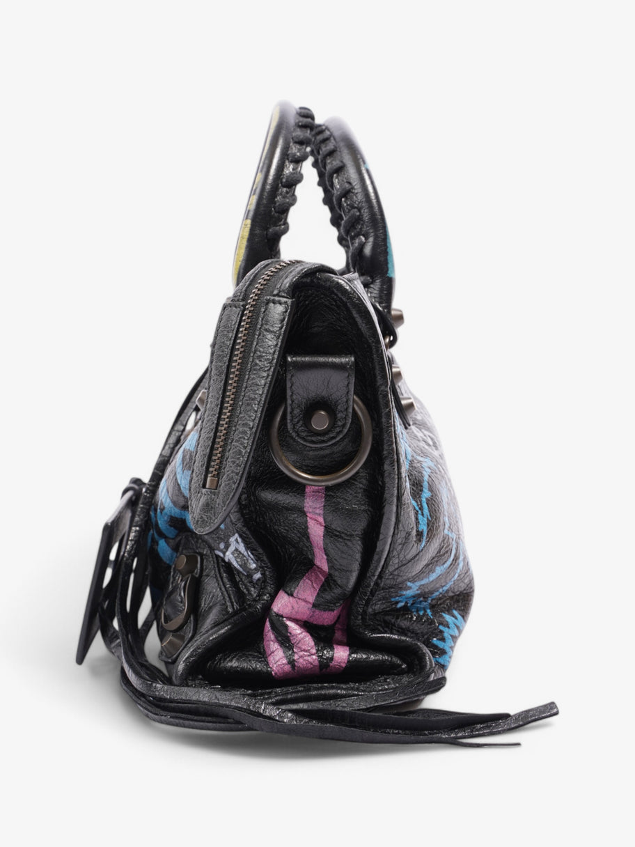 Balenciaga Graffiti City Classic  Black / Multicolour Leather 11.8 x 7.9 x 3.9 Image 12