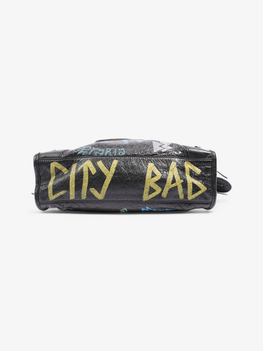 Balenciaga Graffiti City Classic  Black / Multicolour Leather 11.8 x 7.9 x 3.9 Image 6