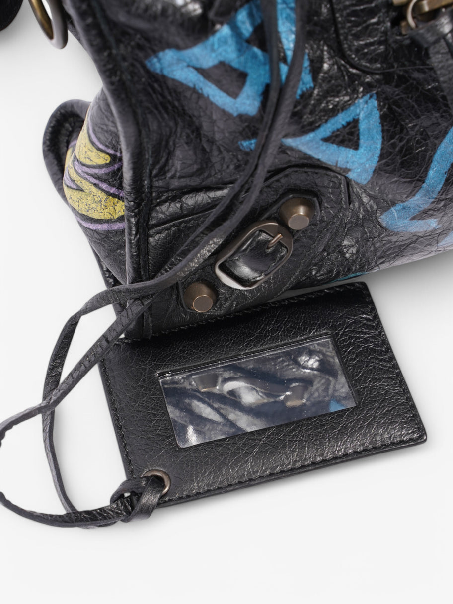 Balenciaga Graffiti City Classic  Black / Multicolour Leather 11.8 x 7.9 x 3.9 Image 16