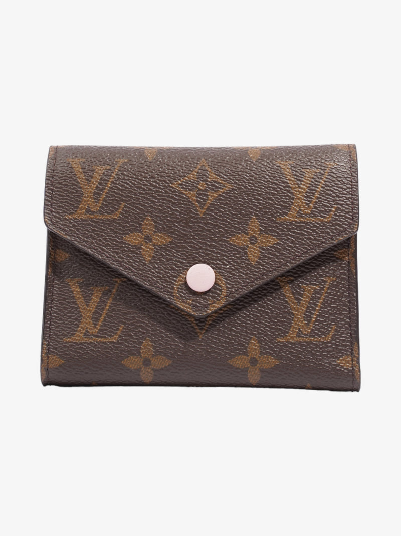  Louis Vuitton Victorine Monogram / Rose Ballerine Coated Canvas
