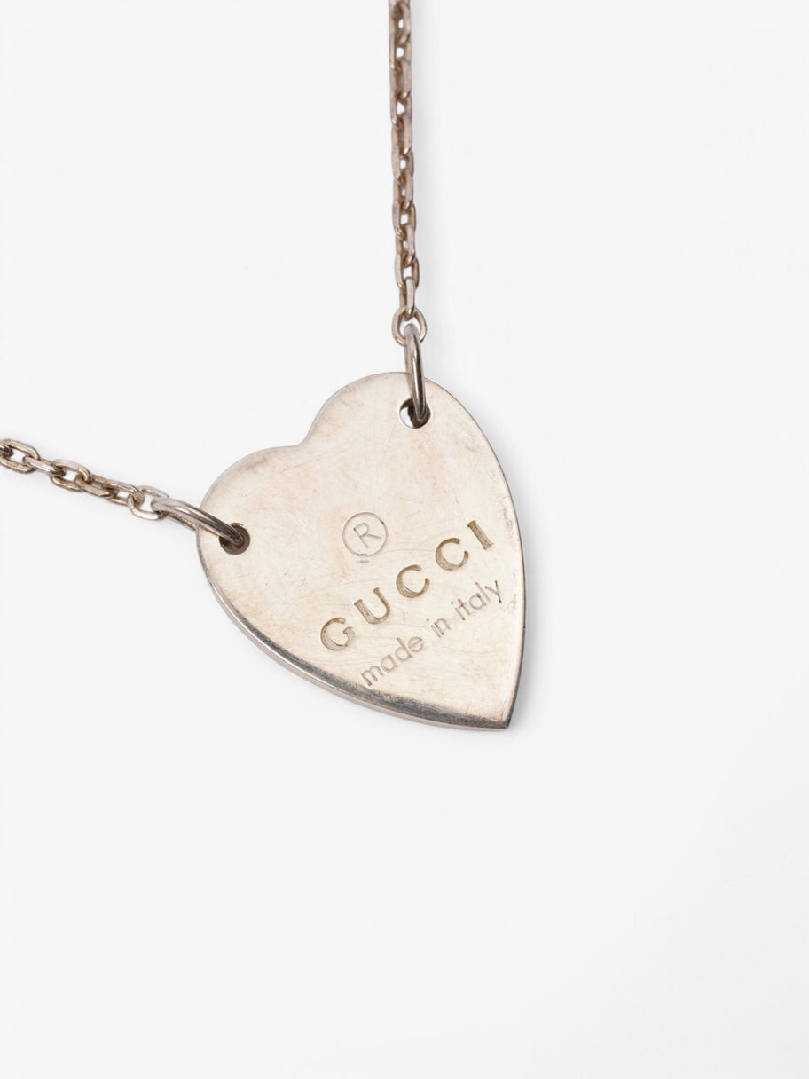 Gucci Heart Tag Necklace Silver Silver Sterling Image 2
