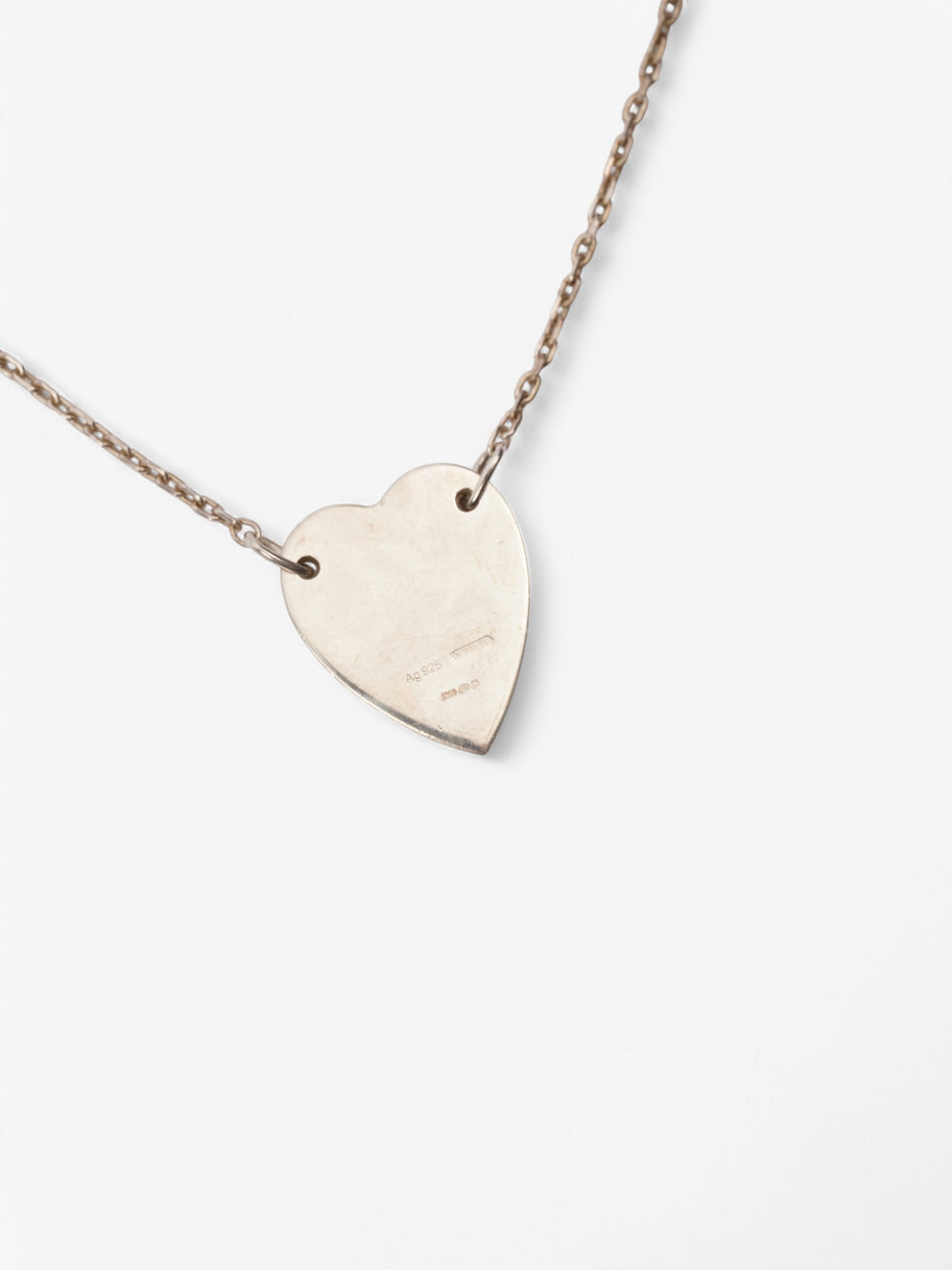 Gucci Heart Tag Necklace Silver Silver Sterling Image 4