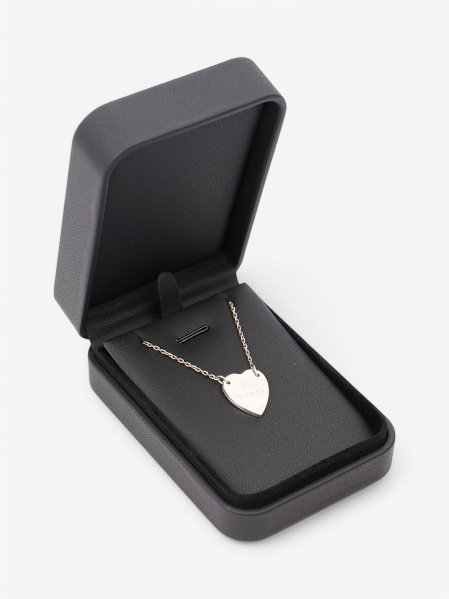 Gucci Heart Tag Necklace Silver Silver Sterling Image 5