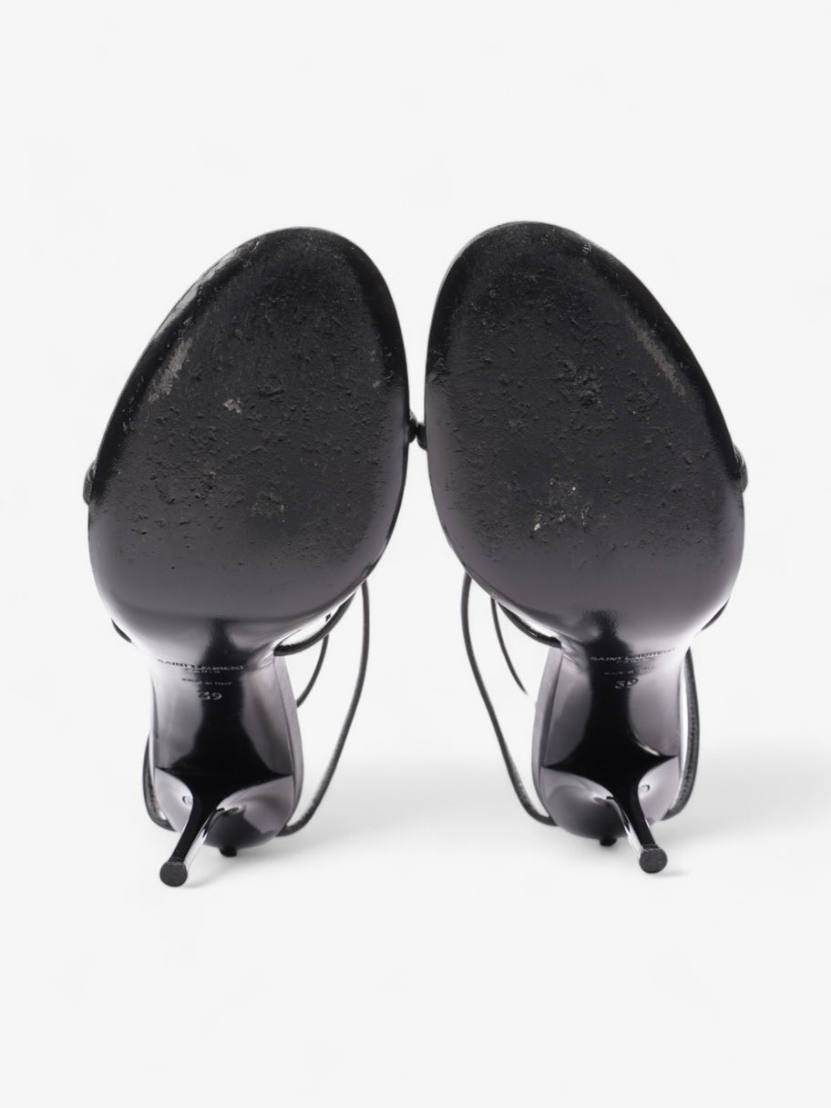 Saint Laurent Cassandra Palm Heels 110mm Black / Gold Leather EU 39 UK 6 Image 7