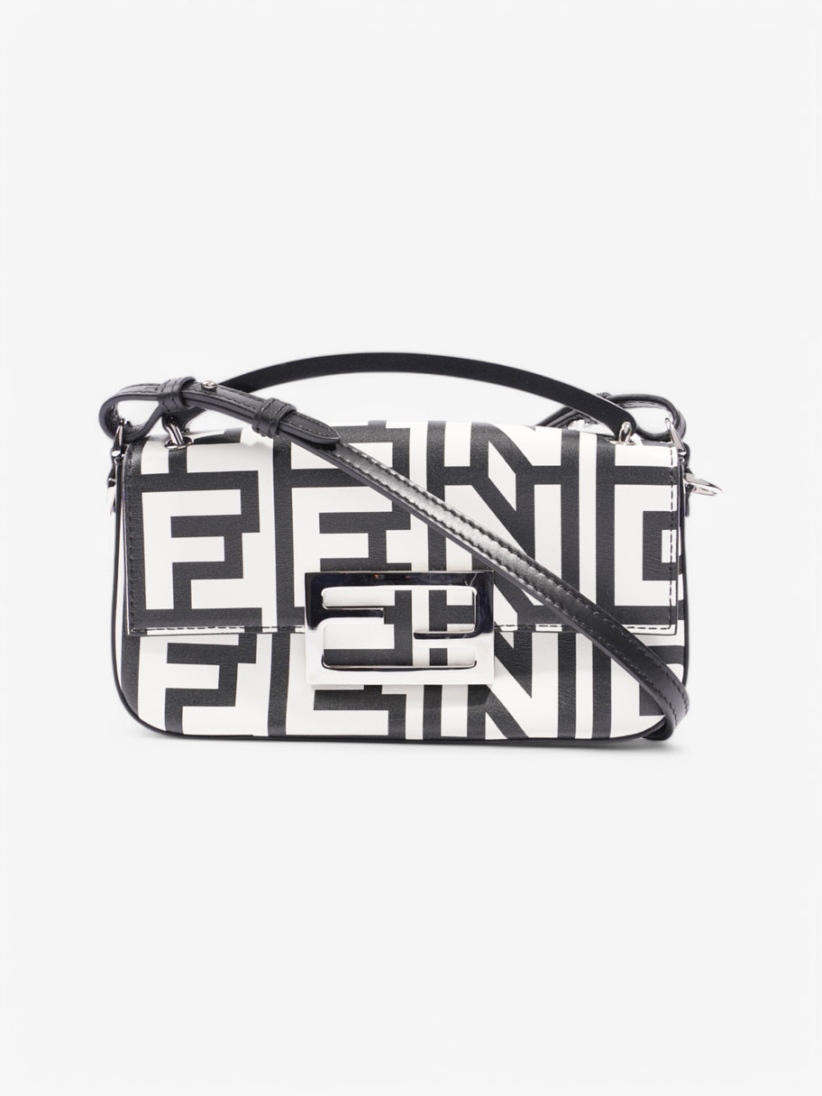 Fendi Baguette Black / White Leather Image 1