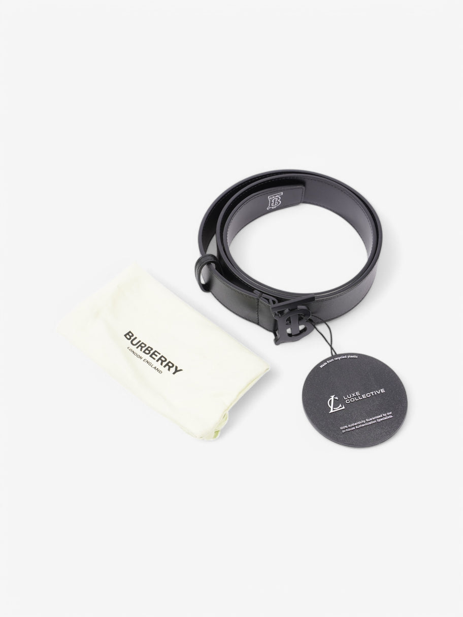 Burberry TB Belt Matte Black Leather 90cm / 36
