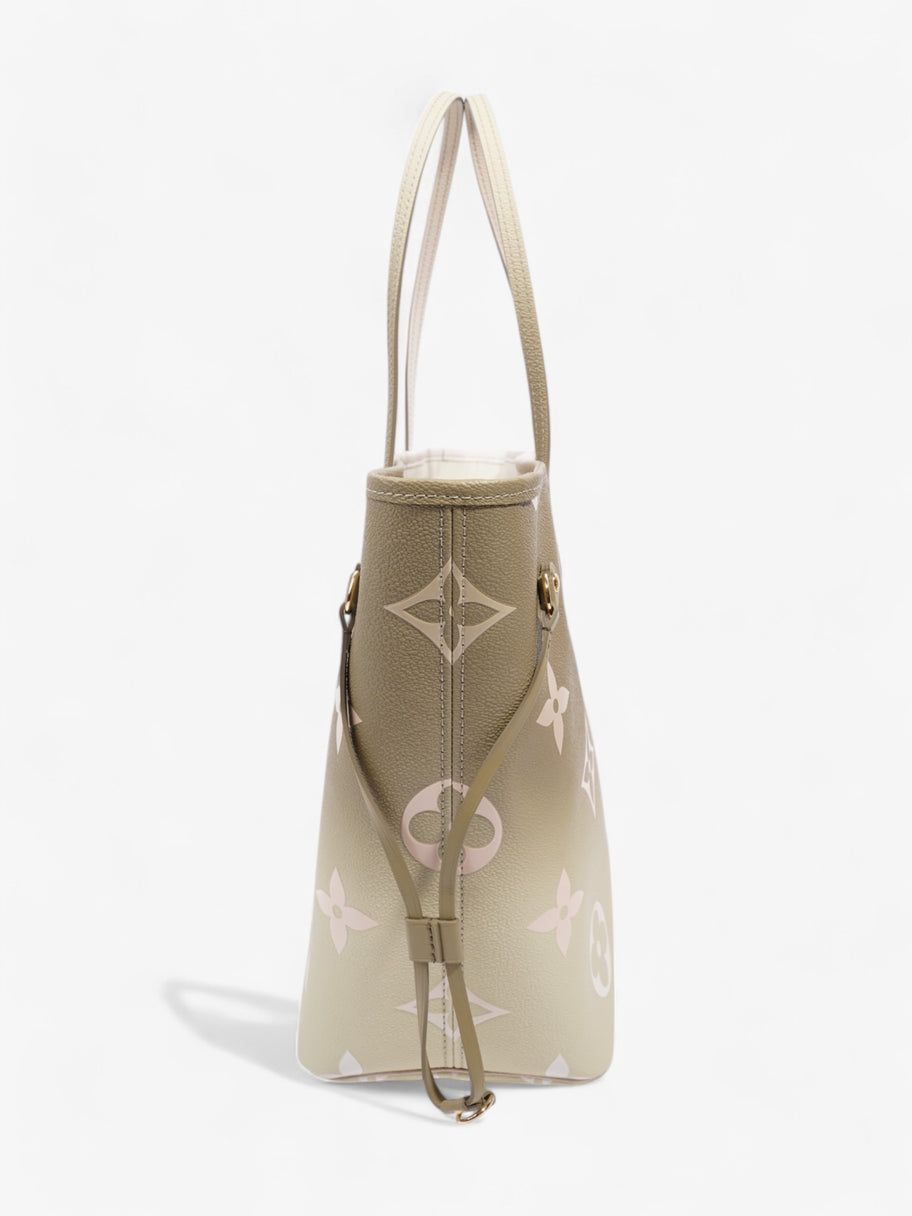 Louis Vuitton Neverfull Spring In The City Khaki / White / Beige Coated Canvas MM Image 3