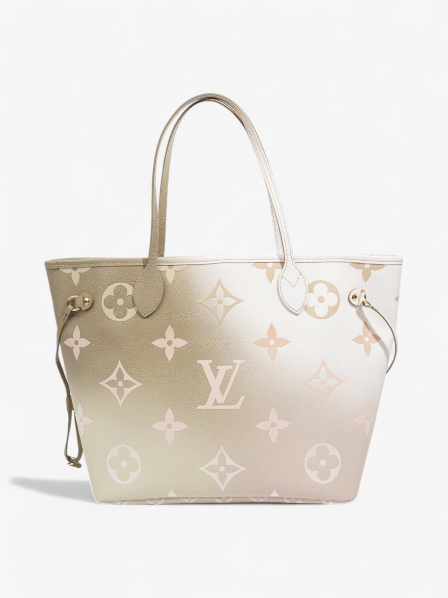 Louis Vuitton Neverfull Spring In The City Khaki / White / Beige Coated Canvas MM Image 4