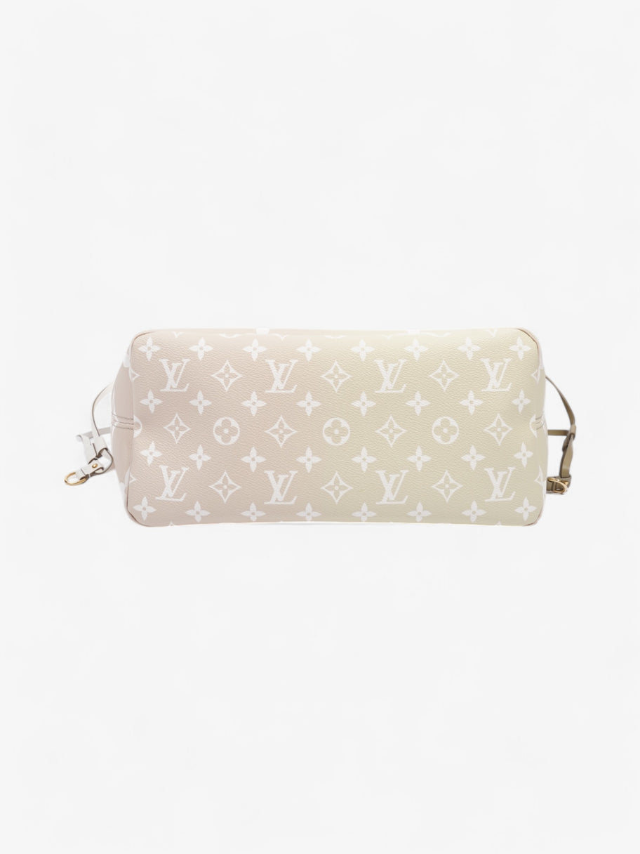 Louis Vuitton Neverfull Spring In The City Khaki / White / Beige Coated Canvas MM Image 6