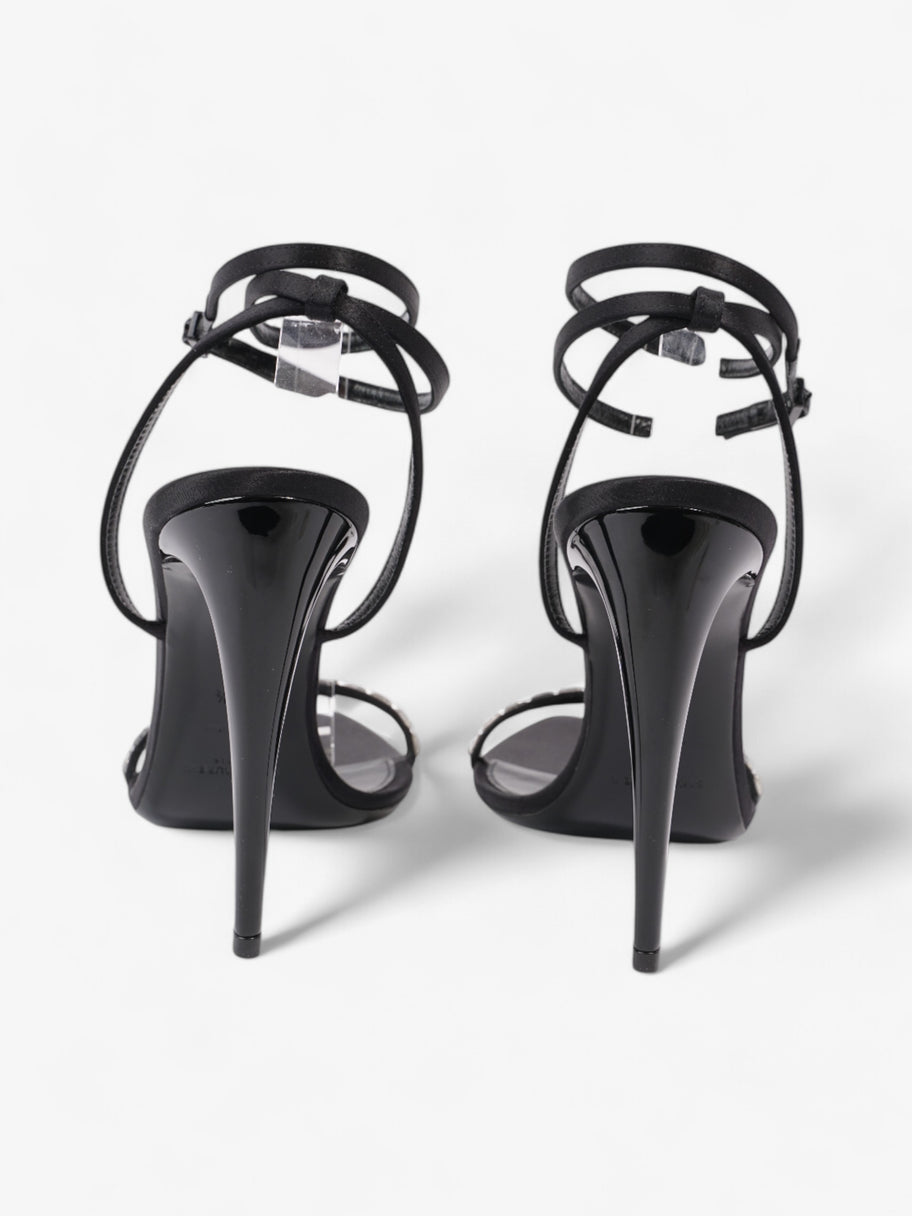 Saint Laurent Gloria  110 Black Satin EU 38.5 UK 5.5 Image 6