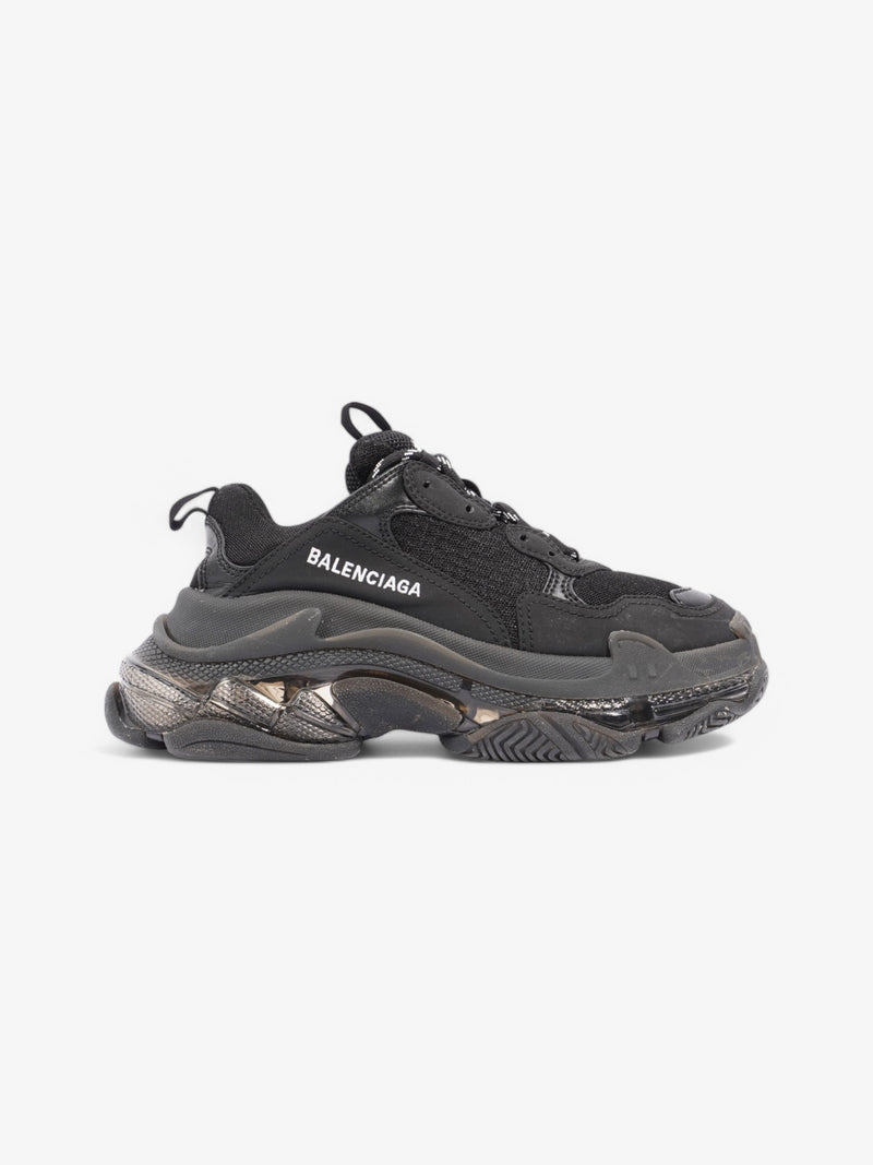  Balenciaga Triple S Clear Sole Black / White Mesh EU 37 UK 4
