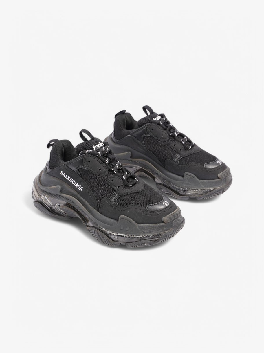 Balenciaga Triple S Clear Sole Black / White Mesh EU 37 UK 4 Image 2